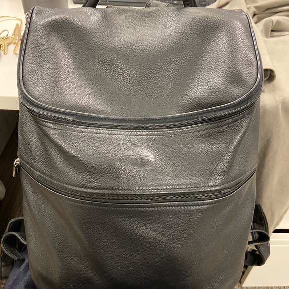 Longchamp leather backpack - Picture 4 of 5